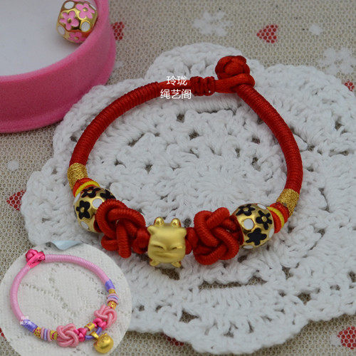【甜心】端午节手链马卡龙色系 粉嫩 可爱 diy手绳材料包  送教程在类目 饰品/流行首饰/时尚饰品新, 手链中 - 来自Buy2taobao.com提供专业的淘宝代购服务