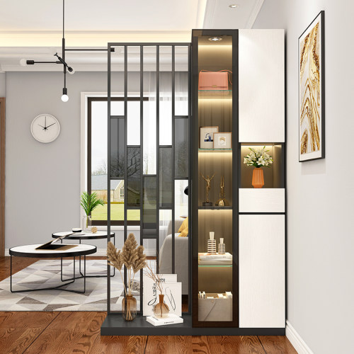 轻奢玄关柜鞋柜屏风隔断装饰酒柜