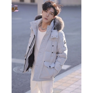 【惊!折扣】加拿大moose小剪刀羽绒服女Quebec毛领短款工装加厚