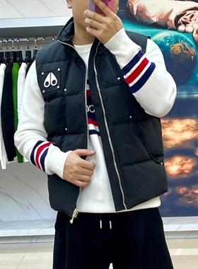 【惊！折扣】新款Moose 加拿大剪刀羽绒服金属铆钉羽绒服马甲男女