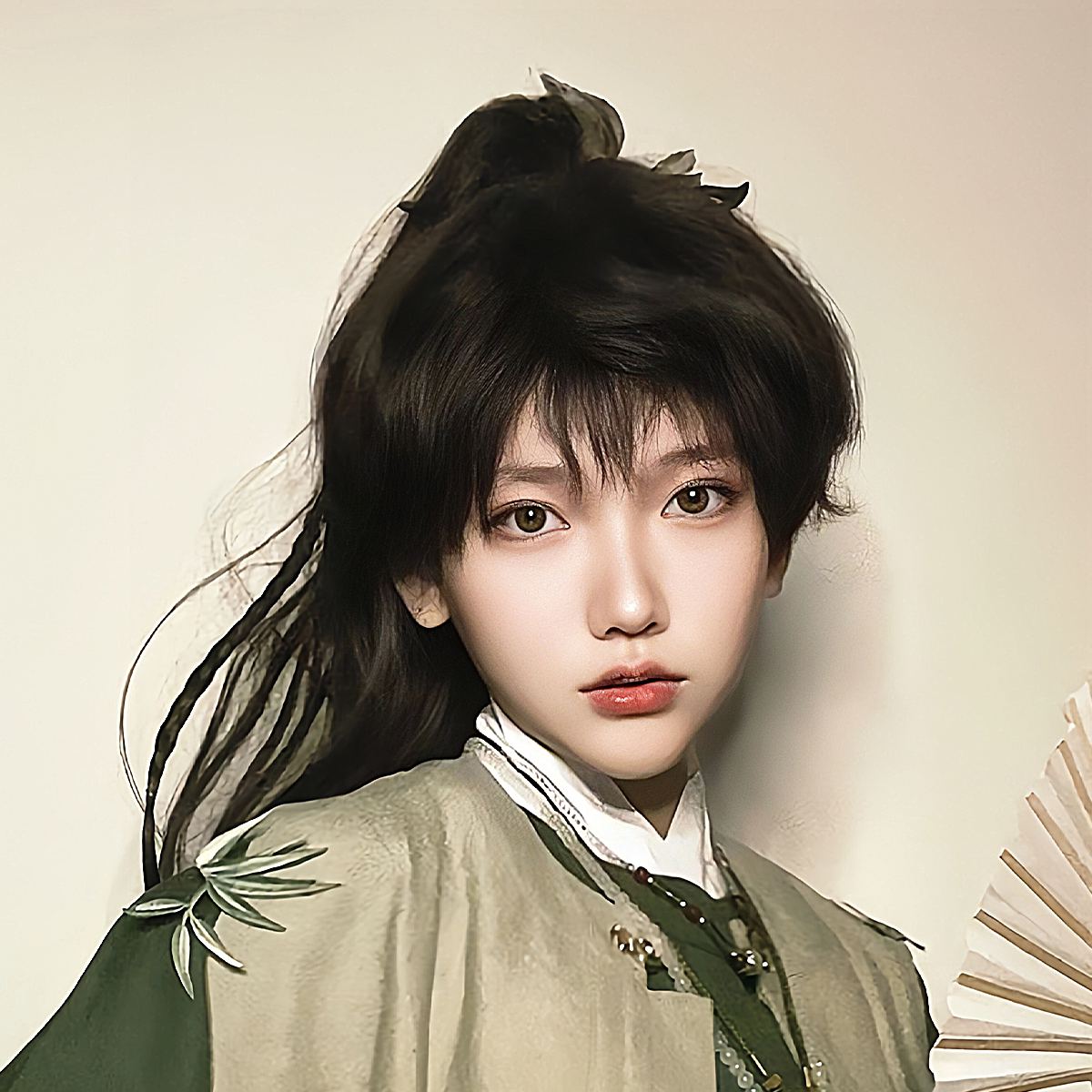 国风小公子假发男古风长发吴邪私设同款高马尾汉服拍照cos全头套