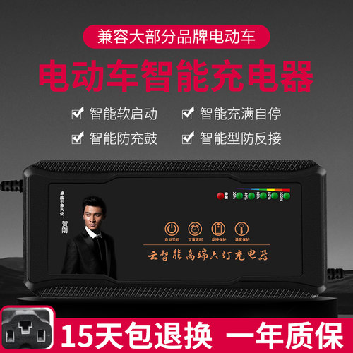 高端三轮车电瓶充电器48V50AH60V45AH72V60AH金彭三轮车超威适用