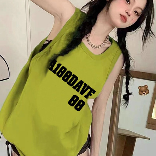 纯棉吊带坎肩跨栏背心无袖t恤女