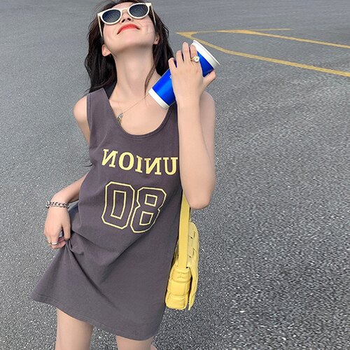 纯棉港风吊带坎肩背心无袖女夏季