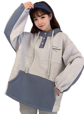卫衣女2022春秋款小个子连帽外套