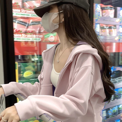 短款卫衣外套女2026新款早秋上衣