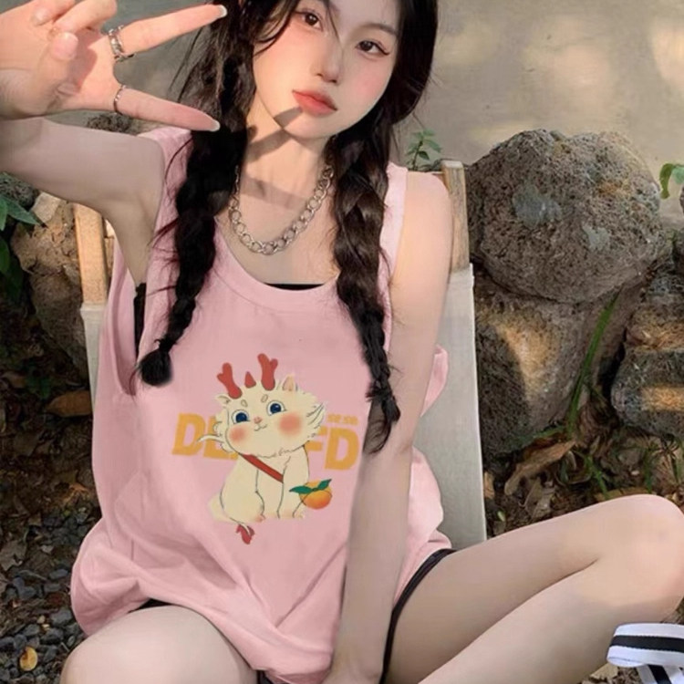 纯棉吊带坎肩跨栏背心无袖t恤女夏外穿慵懒风宽松篮球服挂脖上衣,女装/女士精品,背心吊带,淘宝优惠券,粉丝福利购,淘宝优惠卷