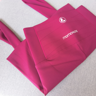 玫红野莓红色交叉高腰收腹提臀速干鲨鱼裤 薄瑜伽 女外穿瘦腿春夏季