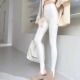 椰奶白色踩脚脚蹬长显高腰收腹瘦腿瑜伽健身鲨鱼裤 外穿打底 女秋季
