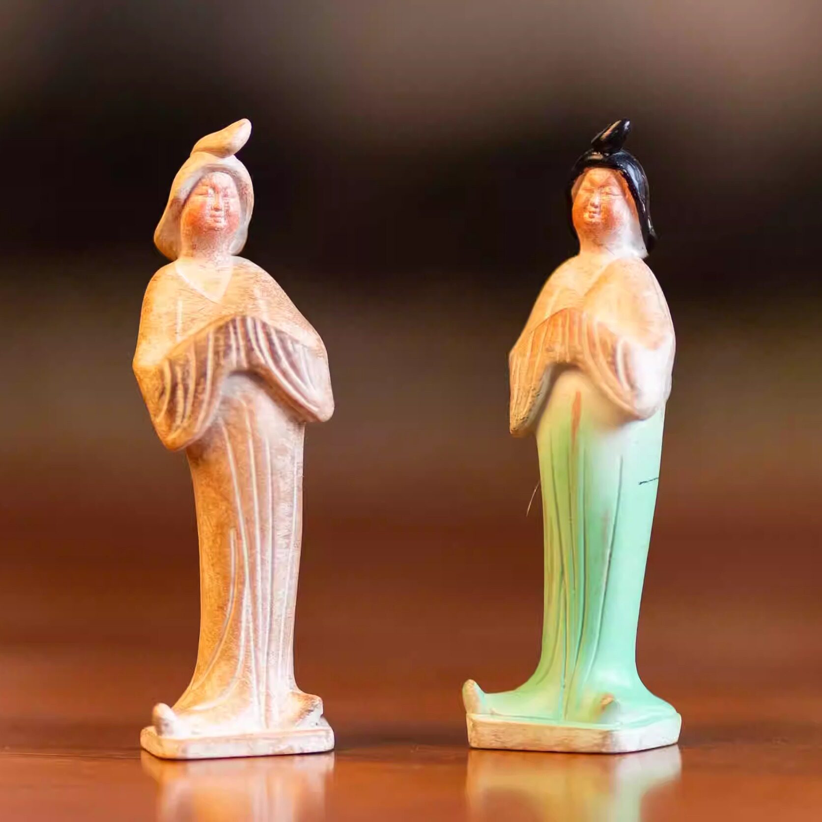 洛阳礼物·多喜乐立俑冰箱贴陶瓷仕女陶俑侍女摆件唐三彩胖妞仿古