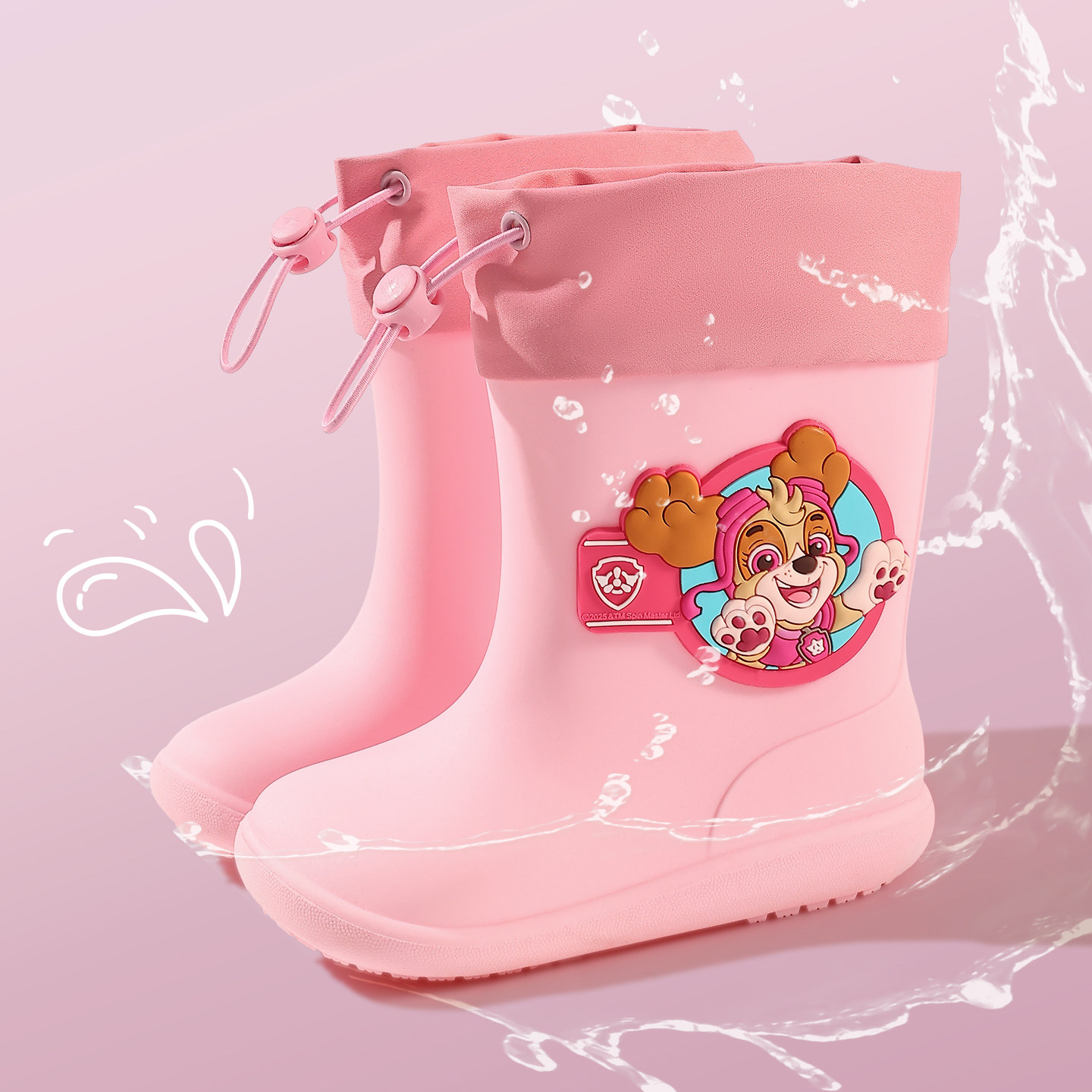 汪汪队正品儿童雨鞋防水防滑雨靴图片