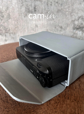 cam-in真皮相机包手拿收纳包适用索尼黑卡理光GR3 GRii/iii保护套