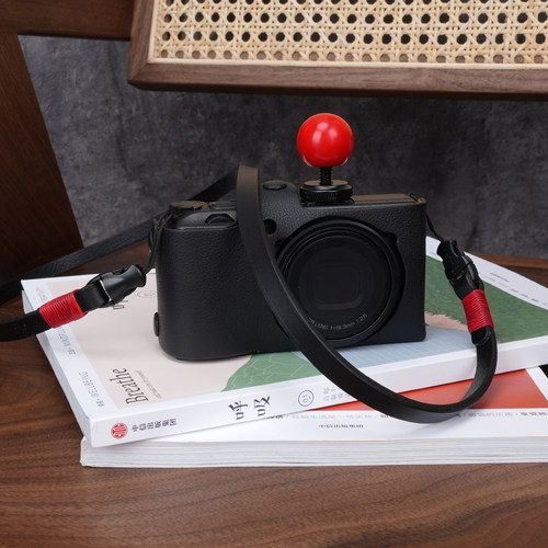 理光GR3黑卡G7X细绳真皮相机背带