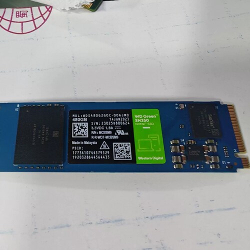 西数SN350 480G固态硬盘m.2 实物摄，成色好，测
