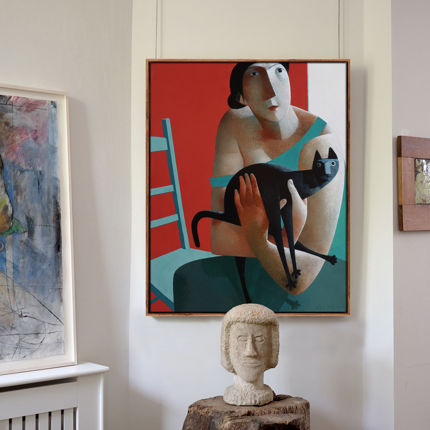 荷兰画家peter harskamp立体主义个性独特无框画餐厅客厅店铺挂画