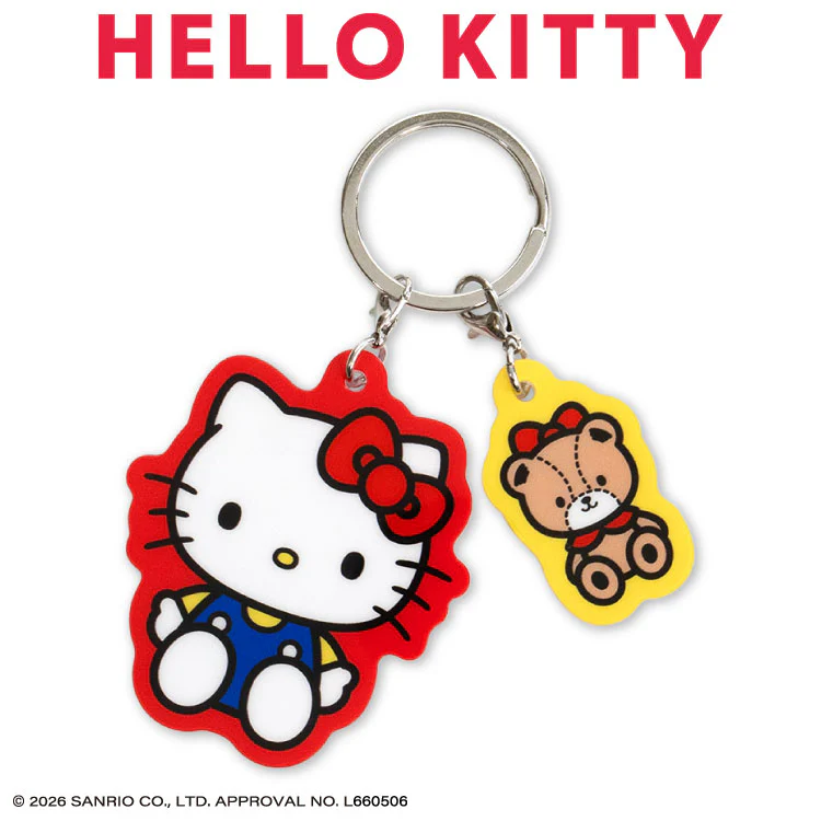 一月中旬预定日本代购三丽鸥HelloKitty挂件包收纳袋 发夹圈贴纸
