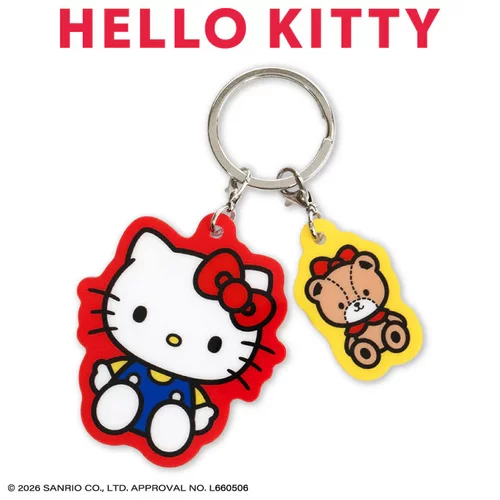 现货日本代购三丽鸥HelloKitty挂件包收纳袋 发夹圈贴纸