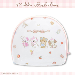 *日本代购mikko illustrations兔子猫咪小熊发夹挂件小包moonprim