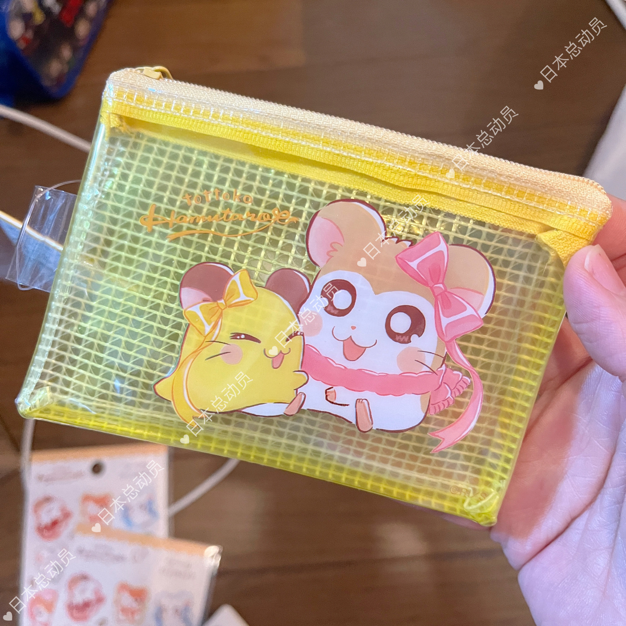 *日本代购正版TottokoHamtaro哈姆太郎挂件零钱包仓鼠公仔贴纸