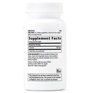 健安喜 左旋L-酪氨酸片缓解焦虑抑郁美国原装进口 60粒/500mg