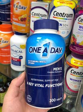 Bayer拜耳One A Day男性多种维生素覆合矿物质片美国进口300粒