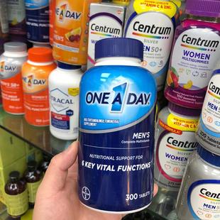 Bayer拜耳One Day男性多种维生素覆合矿物质片美国进口300粒
