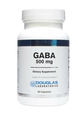 现货道格拉斯实验室douglas氨基丁酸GABA500mg60粒美国原装进口