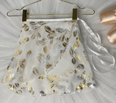 芭蕾舞裙成人舞蹈半身纱裙系带雪纺一片裙