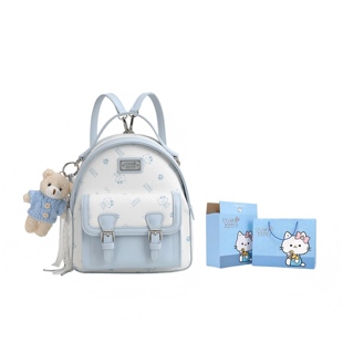 官网正品 卡通印花日常通勤小众女背包 Cow&Kitty双肩包女2026新款