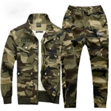 Осенний хлопковый эластичный камуфляжный износостойкий комбинезон для отдыха, защита от ожогов