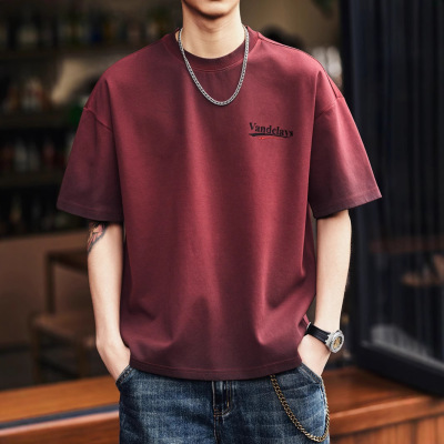 美式重磅短袖t恤男夏季大码体恤