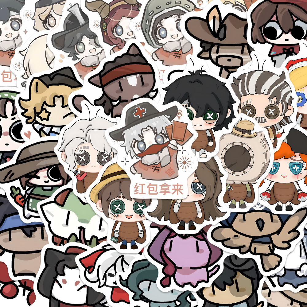 162张第五人格人物Q版卡通贴纸可爱创意个性房间墙面桌面笔记本