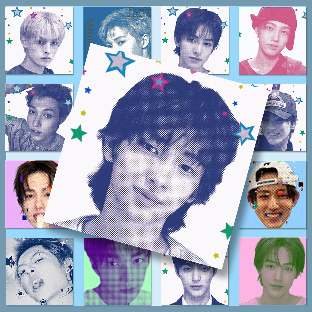 240张cortis彩印高颜值男团神图贴纸个性创意房间墙面桌面自粘diy