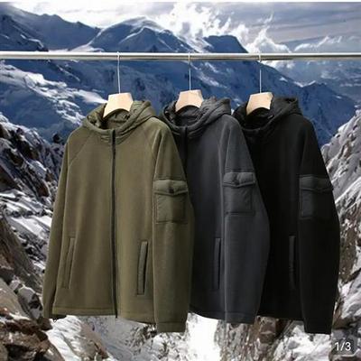 极跃可超值甄选品牌男装pseny奥粒绒连帽外套男士天丝云感卫衣潮