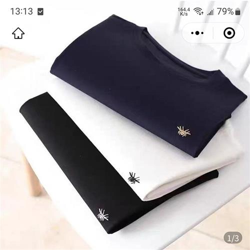 穗越品牌小蜜蜂T恤男2025新款夏季羽毛蛋白纤维法式短袖pseny男装