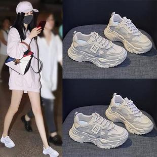 春季 街拍网红休闲鞋 新款 ins潮学生运动鞋 女K819 老爹女鞋 2025韩版