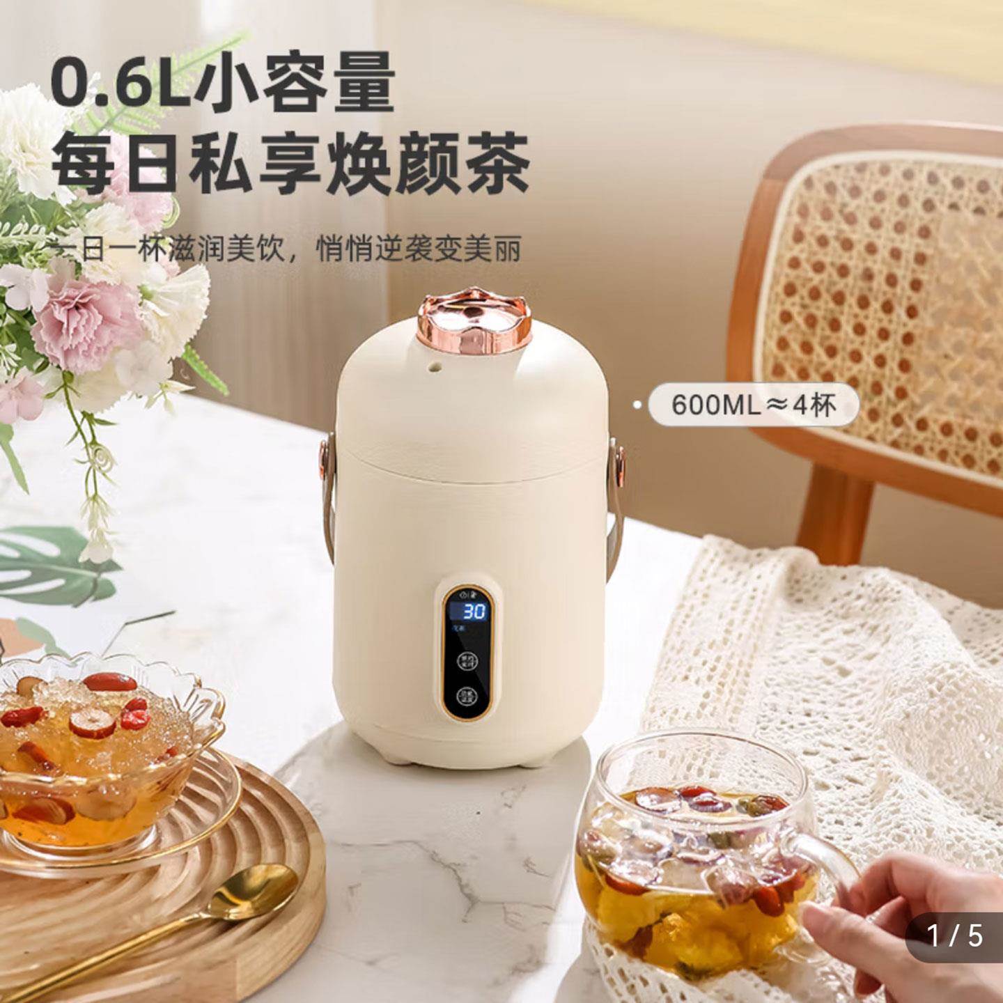 德国品质第五代多功能养生电饭煲便携小型智能电炖杯办公室煮面锅