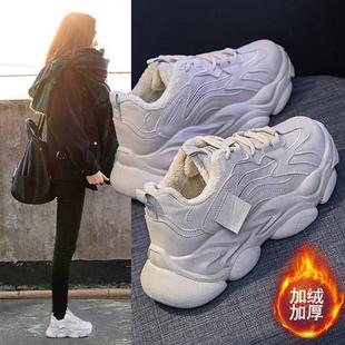 新款 FB8805 加绒老爹鞋 学生运动街拍休闲棉鞋 女2024冬季 ins韩版