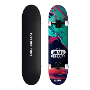 滑板新款双翘短板初学者女生专业板男生儿童成人青少年四轮滑板车