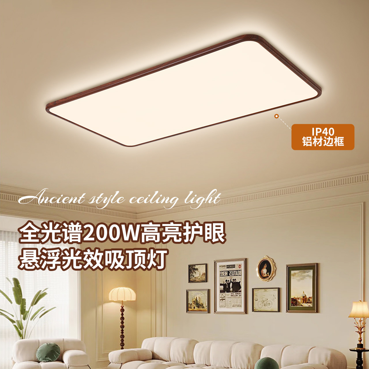 雷士照明悬浮光吸顶灯丨假一赔十