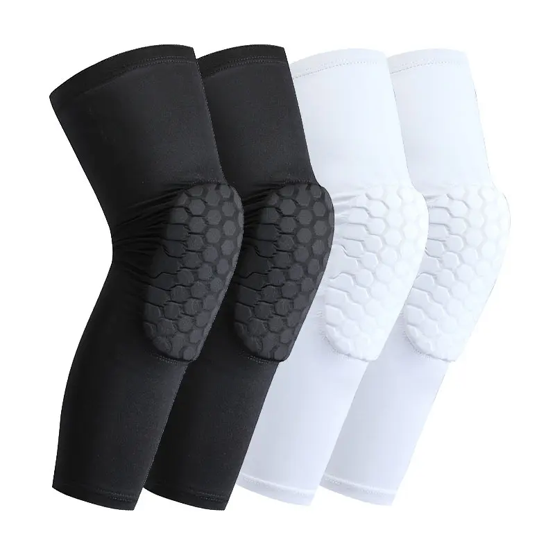 运动蜂窝护膝防撞加压透气男女通用篮球健身训练护具骑行保护膝盖