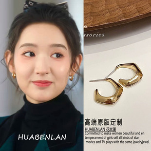 突然的喜欢林欢儿王玉雯同款耳环耳钉耳饰2026新款简约高级感百搭