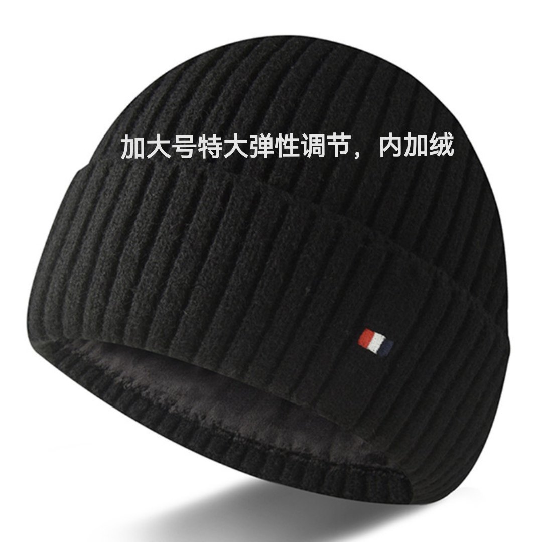 外贸加大码大头围帽子冬季羊绒加帽子