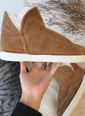 巨保暖~纯手工千层底棉鞋女士冬季保暖鞋高筒靴护脚加绒毛毛鞋