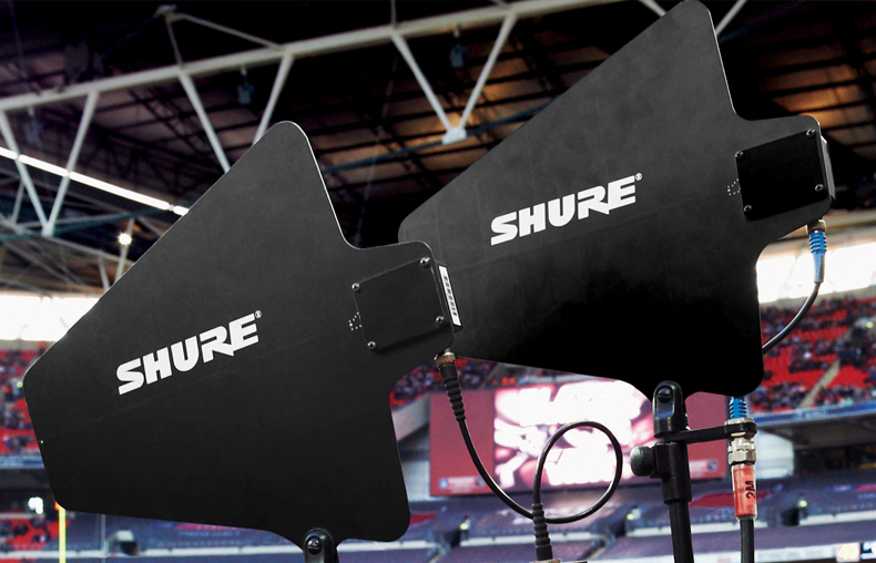 Shure/舒尔 UA874WB 有源指向性天线信号放大器UA844天线分配系统