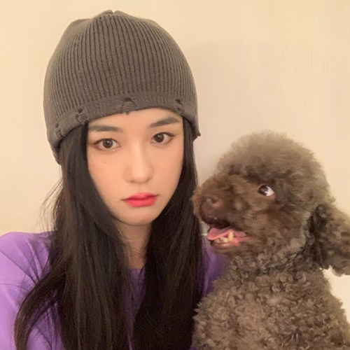 美式街头潮牌破洞针织帽