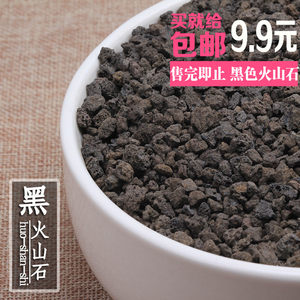 天然黑色火山石多肉造景