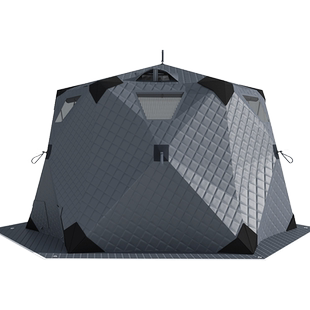 六角冰钓帐篷户外冬钓野营装备加厚加棉冬季冬天极寒保暖防风防寒
