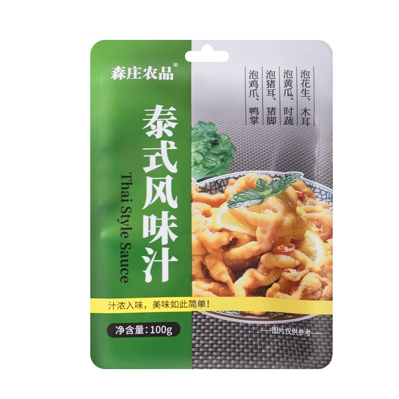 正宗森庄农品泰式风味汁柠檬无骨鸡爪调料汁正品酸辣泡椒凤爪脚调