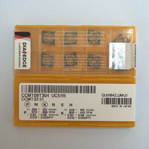 Mitsubishi三菱车刀片CCMT09T304 UC5115铸铁专用材质保障08